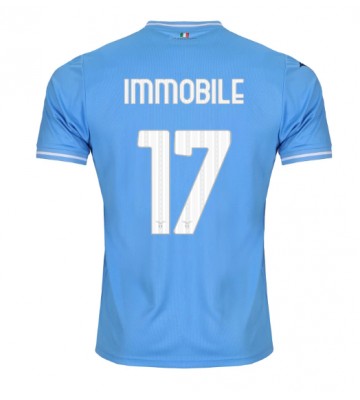 Maillot de foot Lazio Ciro Immobile #17 Domicile 2023-24 Manches Courte